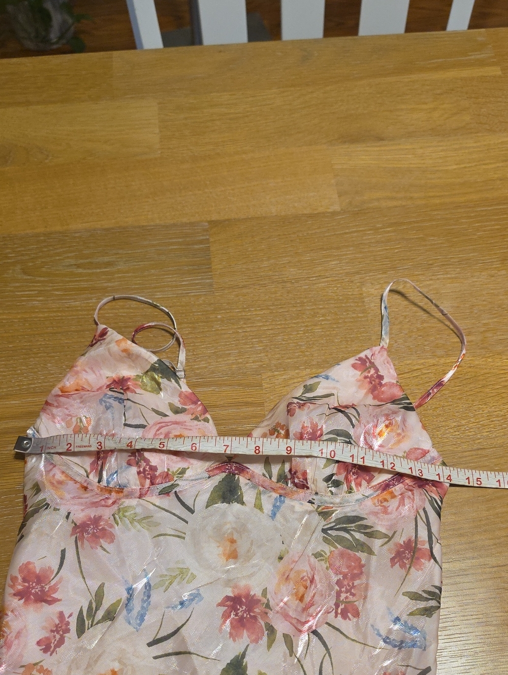 Lulu's Pink Floral Slip Midi Dress Size XS NEW #4G - Picture 7 of 9